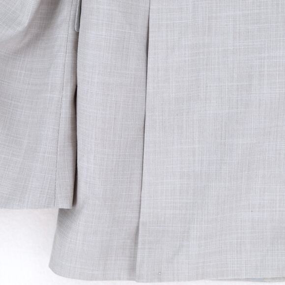 DKNY Men's Light Grey Stretch Single Breast Modern-Fit Suit Jacket Size 42L - Picture 6 of 6